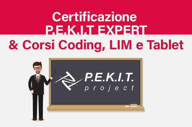 Certificazione PEKIT Expert Corsi Coding LIM Tablet Banner