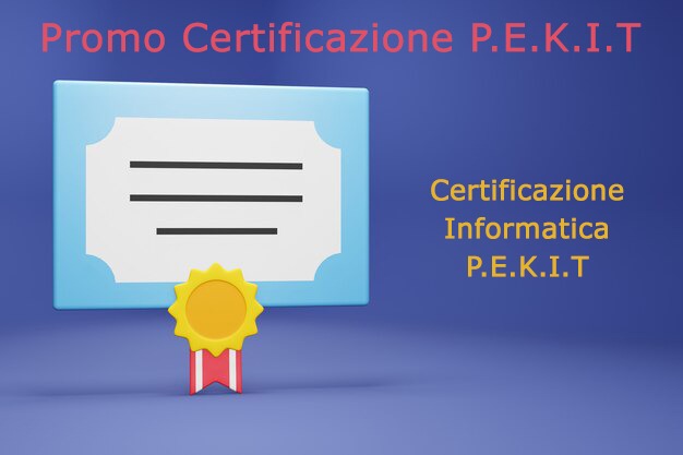 Certificazioni Corsi Riconosciuti Promo Certificazione Pekit