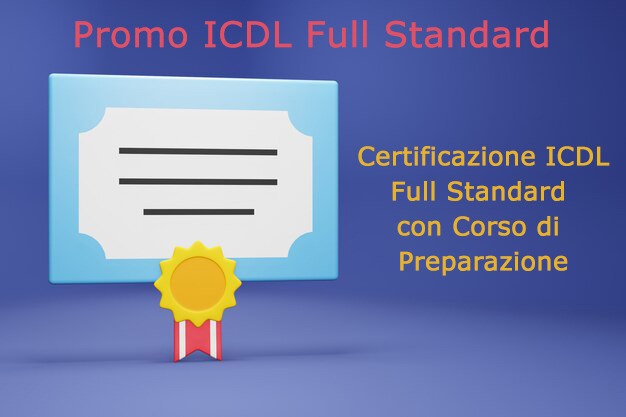 Certificazioni Corsi Riconosciuti Promo ICDL Full Standard Corso