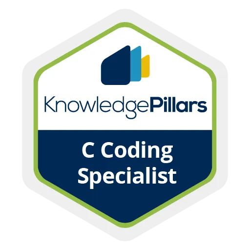Certificazione Knowledge Pillars C Coding Specialist