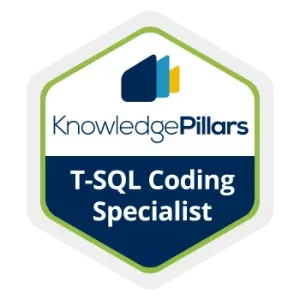 Certificazione Knowledge Pillars T SQL Coding Specialist
